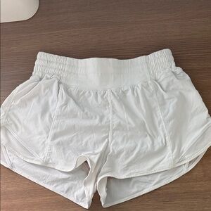 Lulu Lemon Women's White & black Shorts set